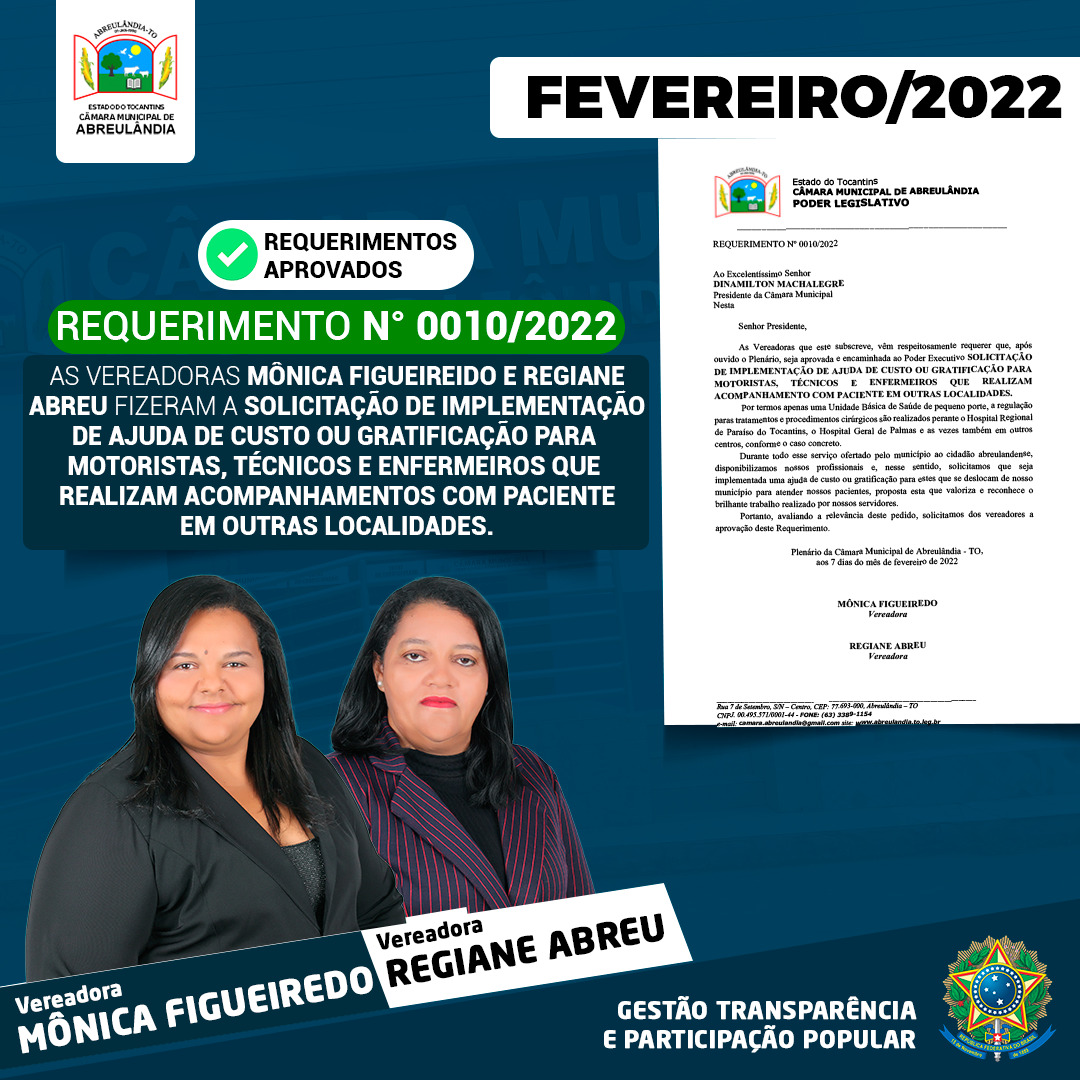 Requerimento n. 010-2022