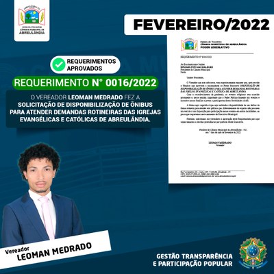 Requerimento n. 016-2022