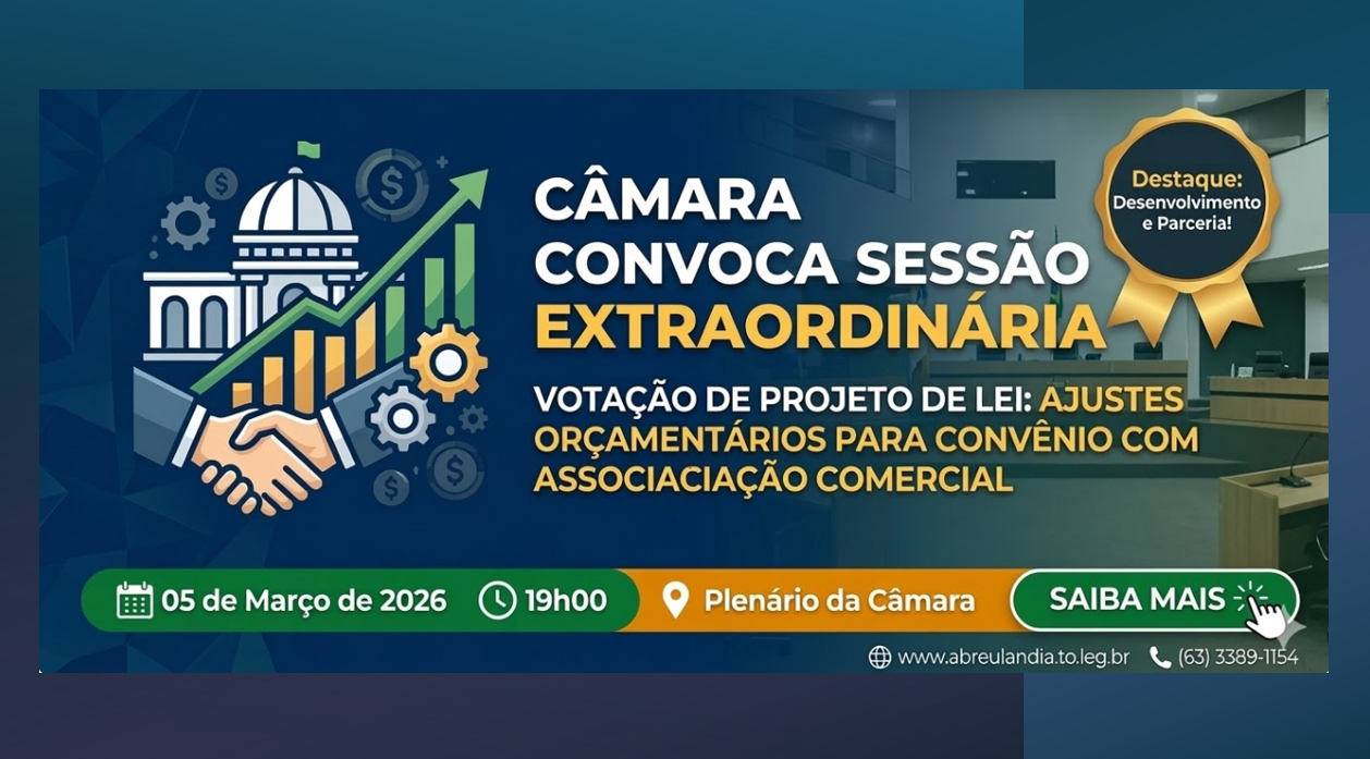 Legislativo Convoca Sessão Extraordinária para Votação de Projeto de Lei Orçamentária
