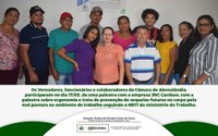 Vereadores e Servidores da Câmara de Abreulândia participaram de uma palestra sobre ergonomia e prevenção de sequelas no ambiente de trabalho